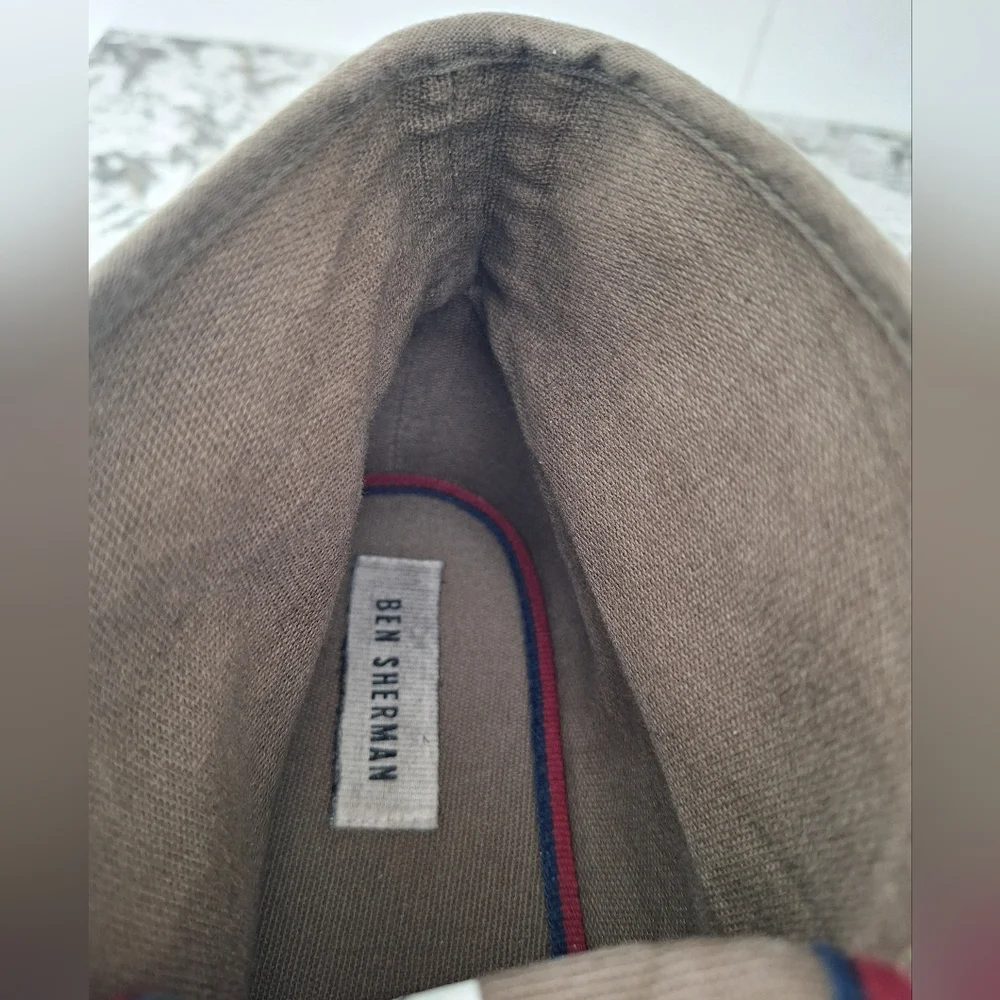 Ben Sherman Khaki Wool High-Top Sneakers‎ Size 12